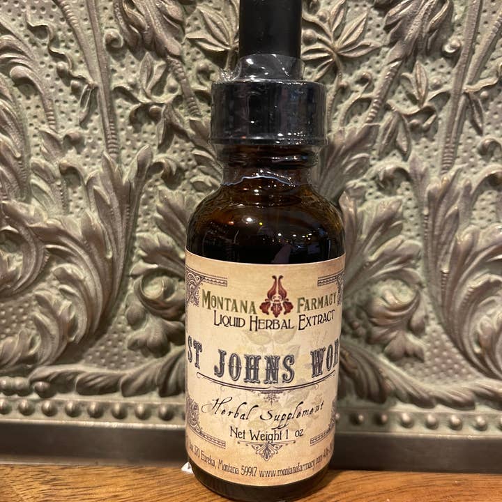 Tintura alle erbe di erba di San Giovanni per la vendita all'ingrosso da parte di Montana Farmacy