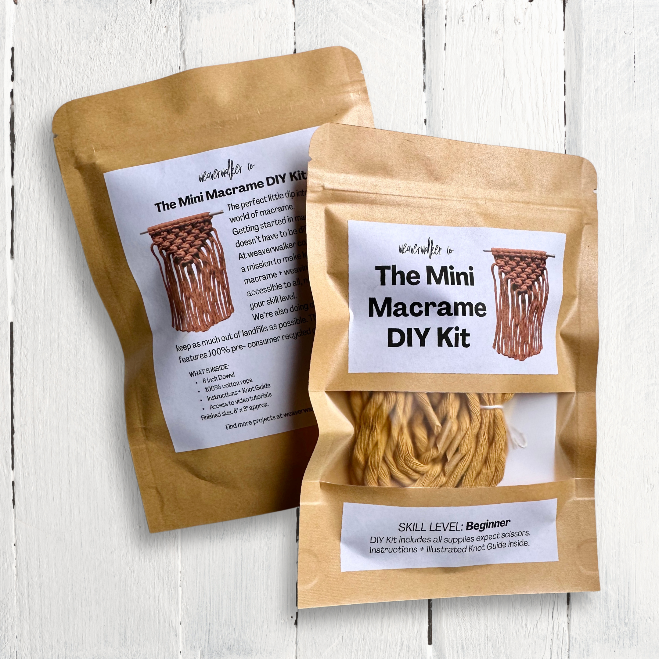 weaverwalker co - Wholesale DIY Craft Kit - Mini Macrame DIY kit | kid + beginner friendly7