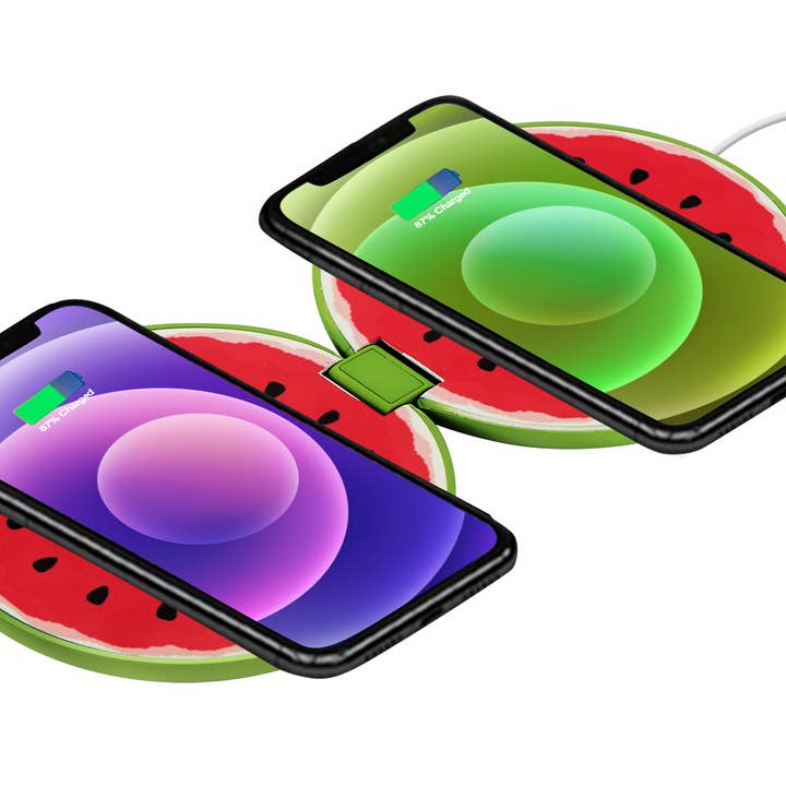 Dual Wireless Charging Fruit Pads for wholesale by PhunkeeTree