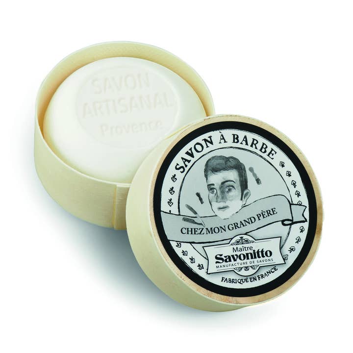 Shaving Soap in Wooden Box 100g for wholesale by MAITRE SAVONITTO
