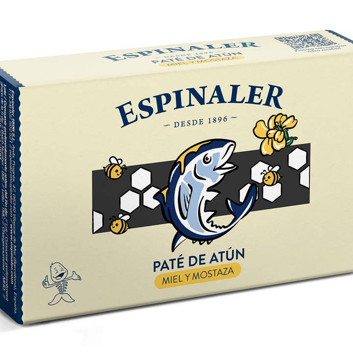 Yellowfin tuna Pate with honey and mustard, Espinaler. for wholesale by Spanish Colmado by Ibericos USA