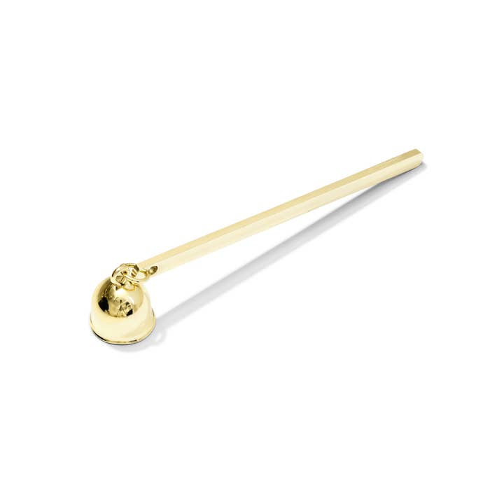 Guldbelagt lysslukker med hængemærke for engroshandel hos Wickman Products