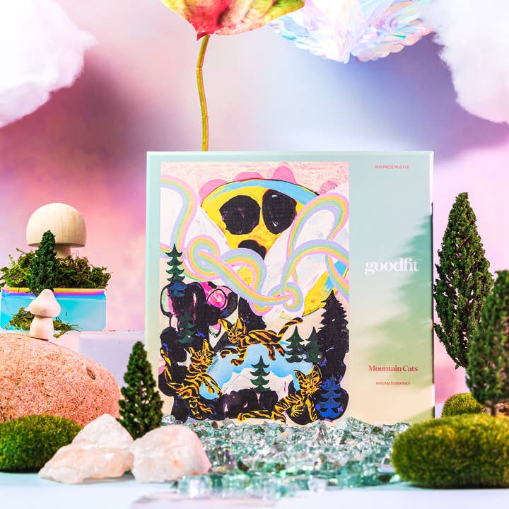 Mountain Cats - 500 Piece Puzzle for wholesale by Goodfit Puzzles