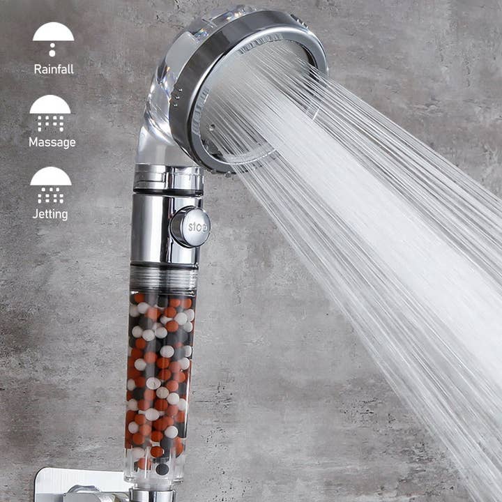 ACCITY - Wholesale Shower Head - THREE-SPEED WATER FILTER SHOWER HEAD WITH BOOSTER_CWASC170310