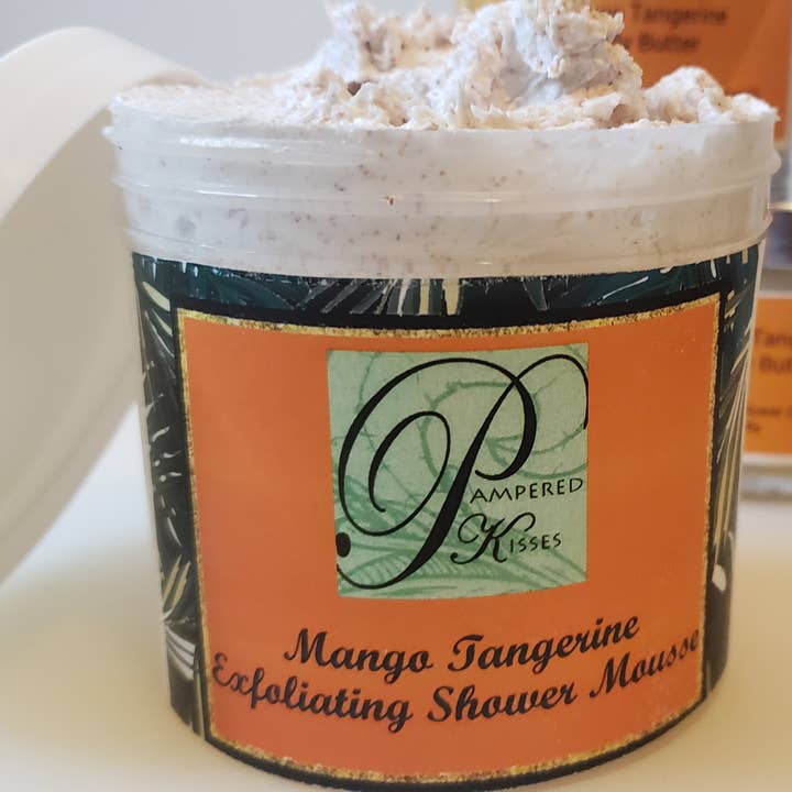 Mango Tangerine Exfolierande Duschmousse för wholesale av Pampered Kisses