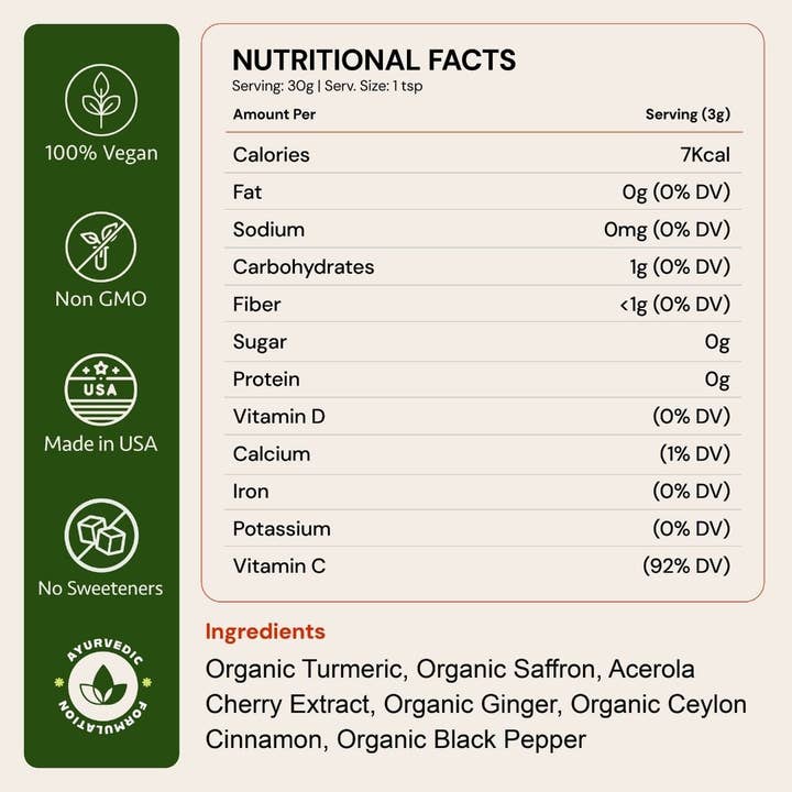 Osh Wellness - Ayurvedic Wellness - Wholesale Powdered Health Drink - Turmeric Saffron Glow Latte4