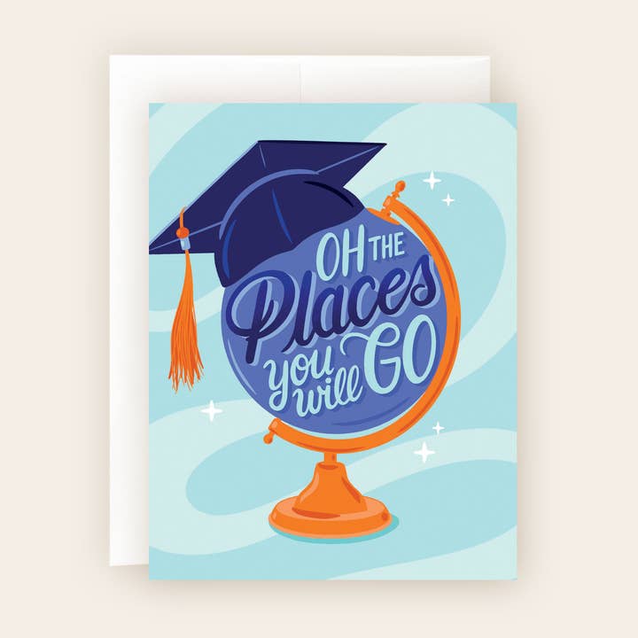 Oh the Places You Will Go Grad Card for wholesale by Molly Marie Pea