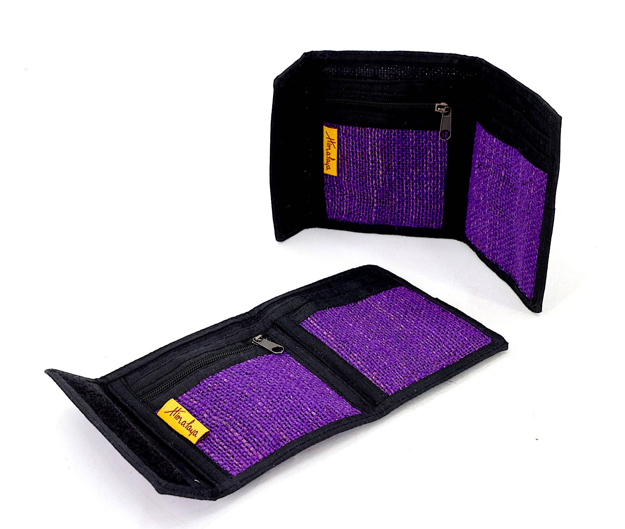 Himalaya Handmade - Wholesale Wallet - Unisex - 100% Hemp Multi Mushroom Embroidered Tri-Fold Wallet7