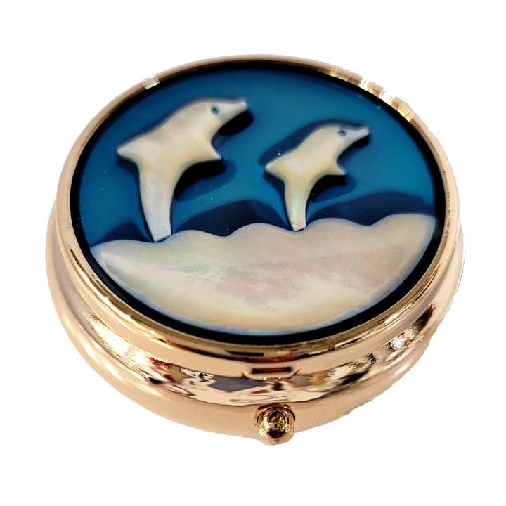 Small Round Pill Box for wholesale by Astoria Gift Corporation