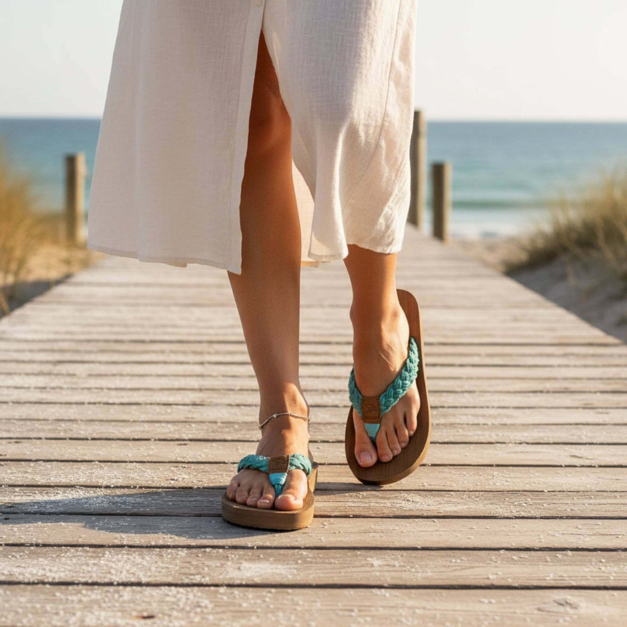 Tidewater Sandals - Wholesale Flip Flops - Women's - Harbor Pool Blue3