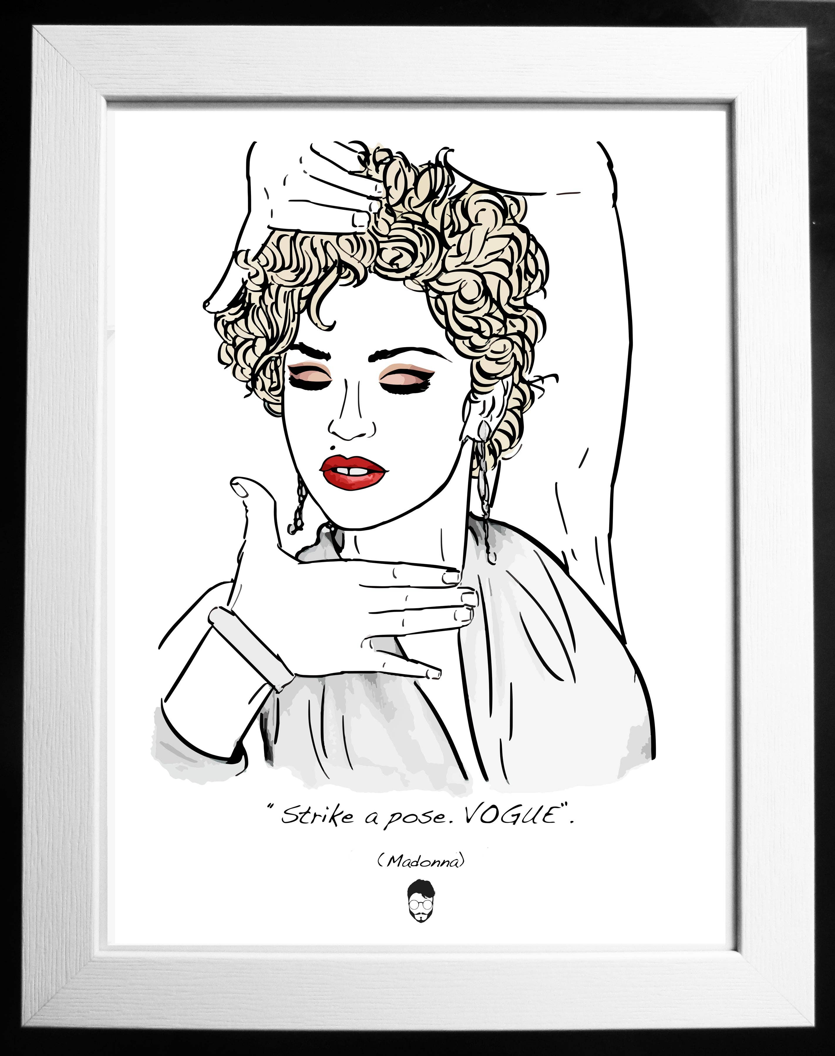 El loco del Pelo Rizo - Wholesale Art Print - Madonna0