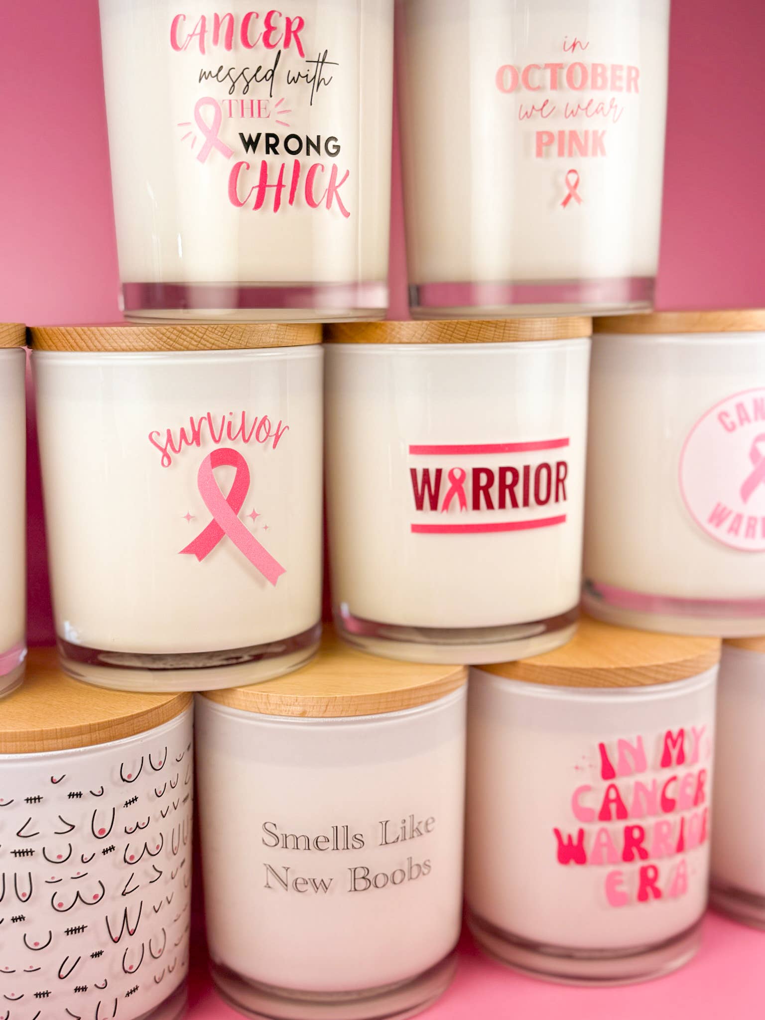 Unplug Soy Candles – wholesale Burkljus – Boobies- Sojaljus för bröstcancer7