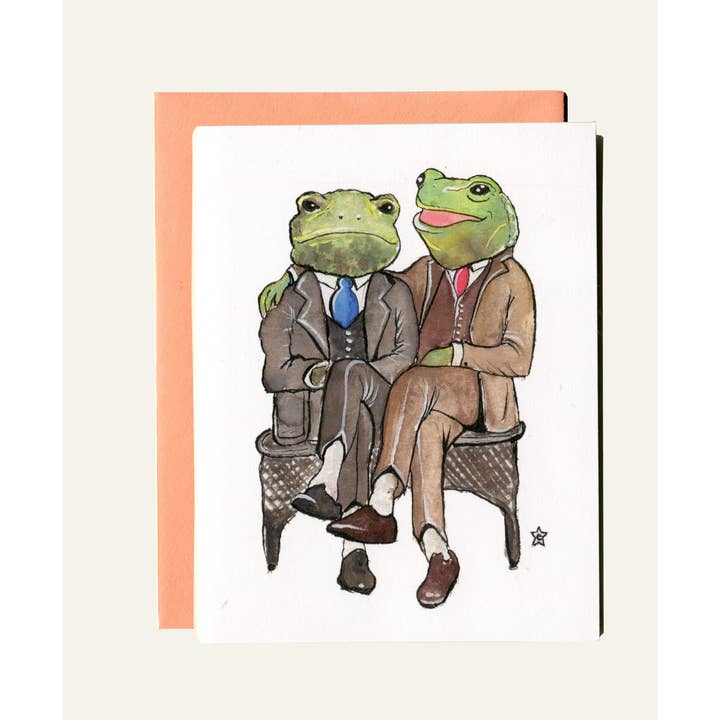 Darling Illustrations - Wholesale Love Card - You're Ribbiting - Frog Notecard1