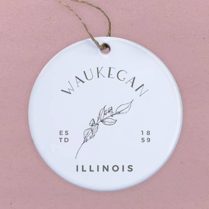 Hand Drawn Branch - Custom Ornament for wholesale by Boheme Bliss