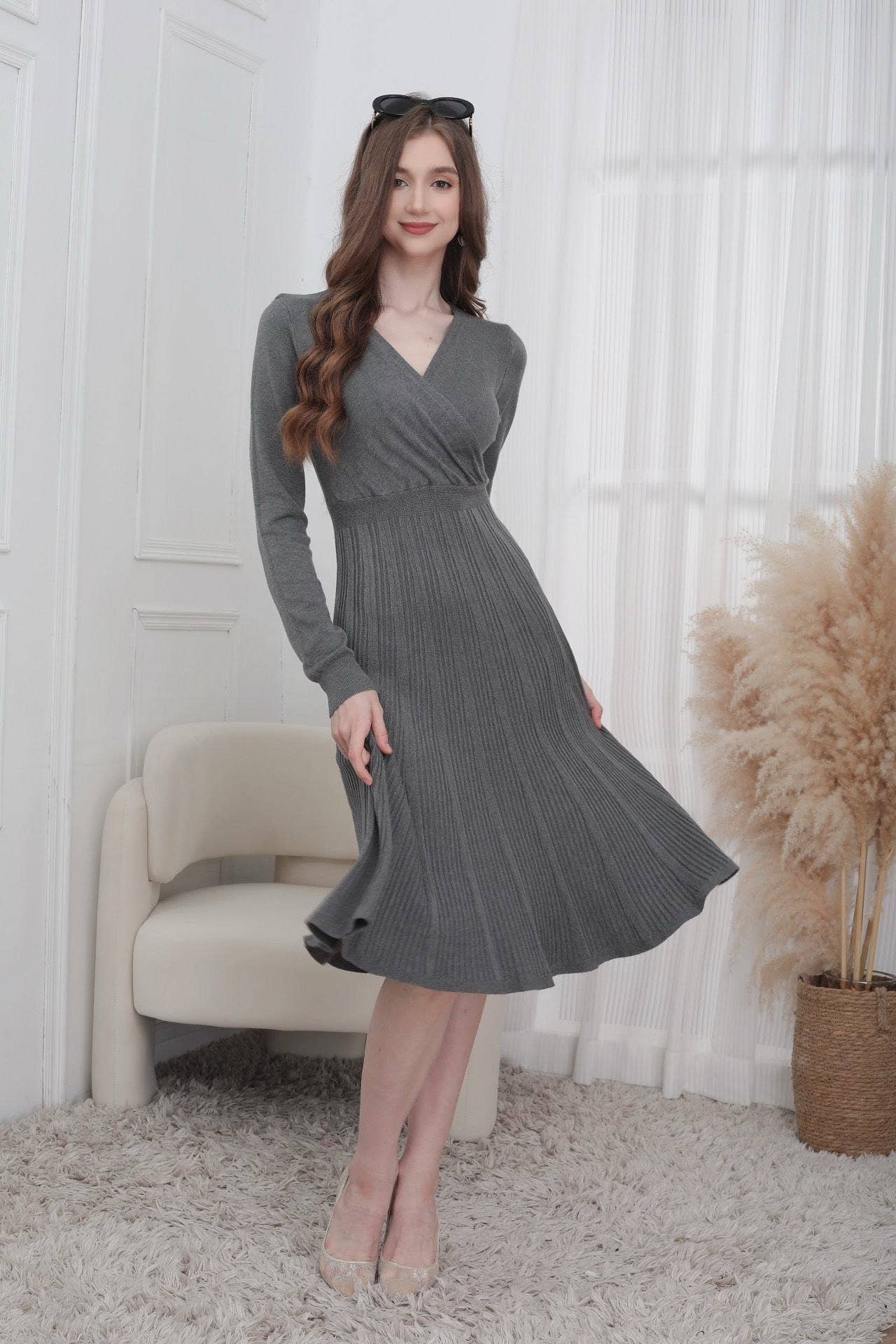 SWEET MAGIC MODA Y COMPLEMENTOS - Wholesale Dress - Women's - BASIC KNIT DRESS