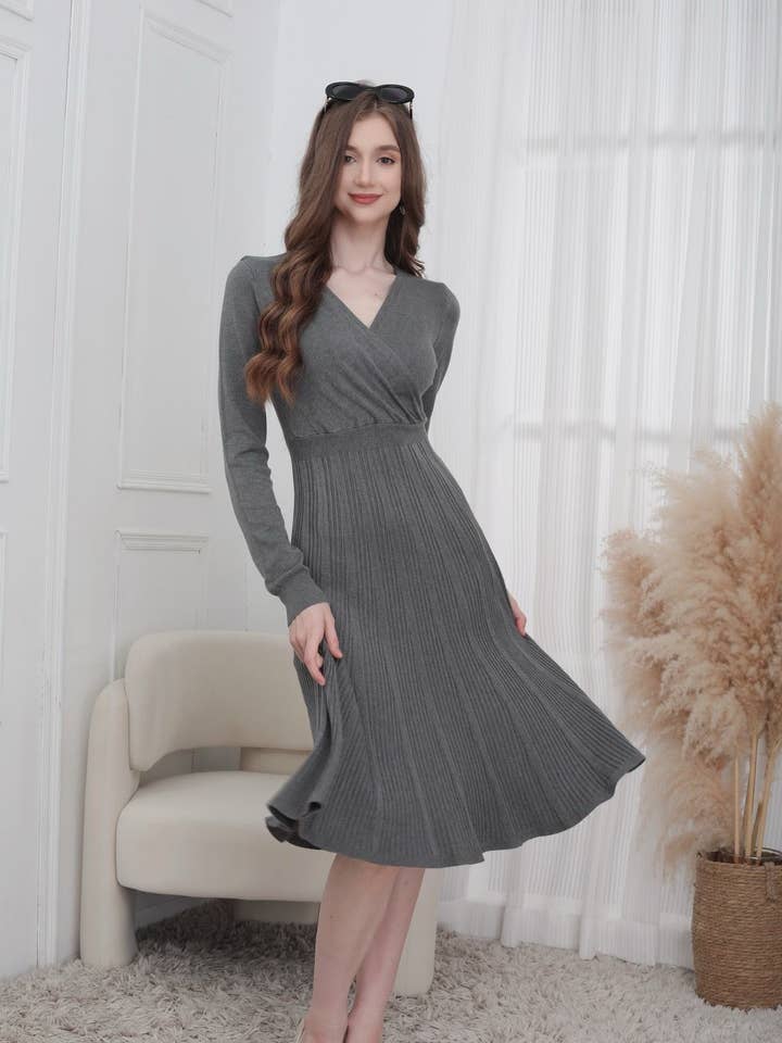 SWEET MAGIC MODA Y COMPLEMENTOS - Wholesale Dress - Women's - BASIC KNIT DRESS0