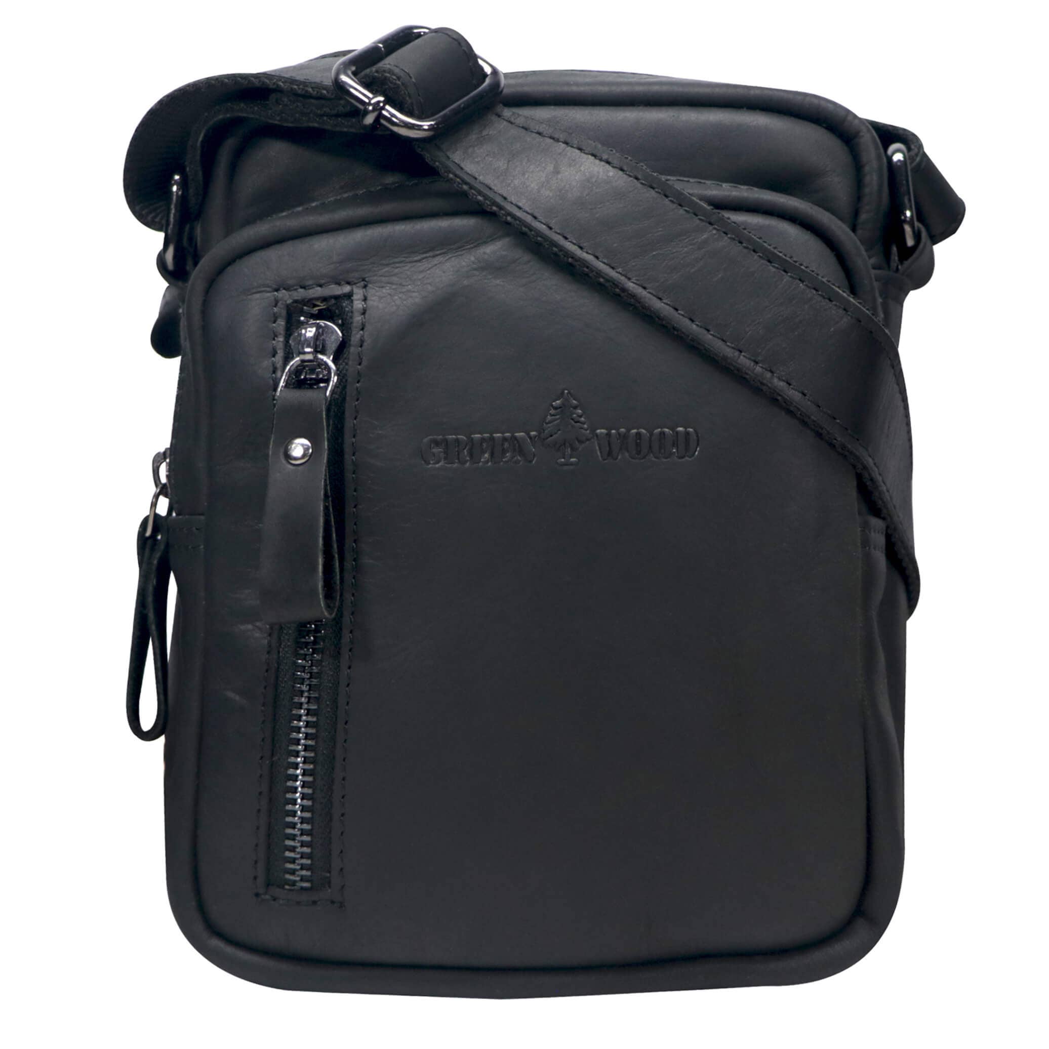 Greenwood – Engroshandel Crossbodytaske – unisex – Nili lille skuldertaske med flere rum Crossbody taske læder20