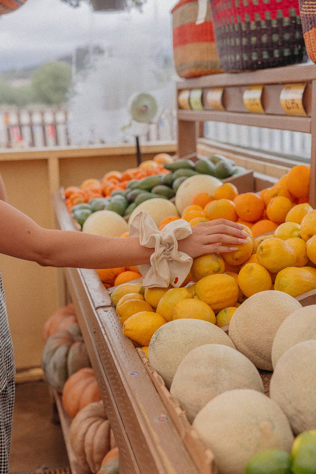 KAXI - Wholesale Scrunchie - Women's - CREAM FARMERS MARKET CORSET SCRUNCHIE8