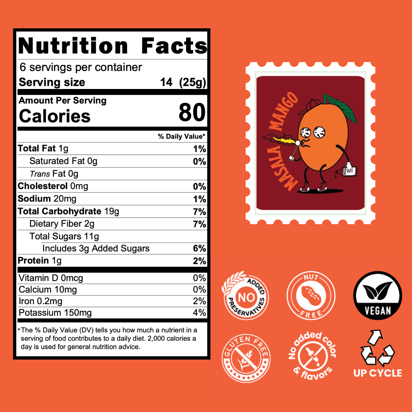 Pulpito Fruit Bites - Wholesale Fruit Snacks - Masala Mango  - Natural Fruit Snacks - Dried Fruit Bites 4