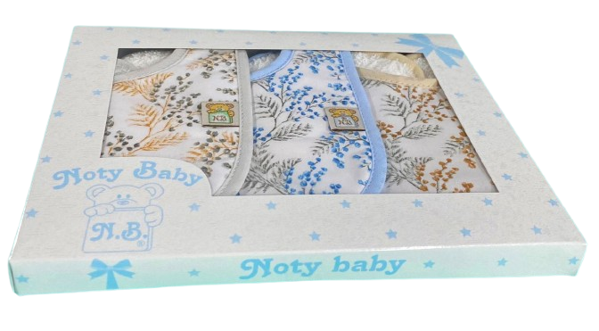 Noty Baby – wholesale Bandana bib – Set of 3 bibs 100% cotton1