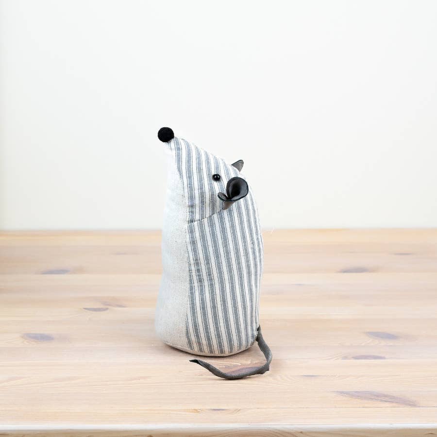 Gainsborough Giftware x Portland Living – wholesale Door stop – Stripped Mouse Door Stop, 26cm 1