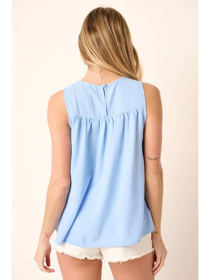 mittoshop - Wholesale Blouse - Women's - AIRFLOW SMOCKED YOKE SLEEVELESS BLOUSE27