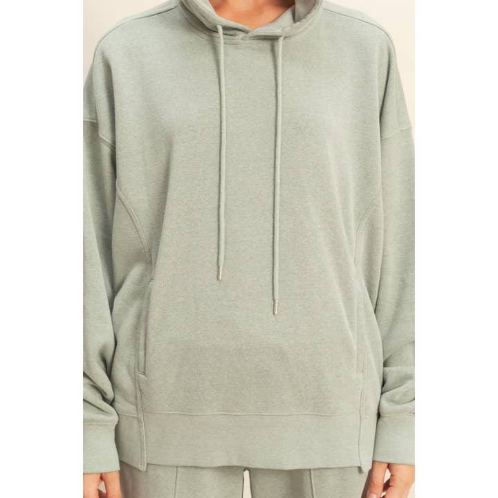 Double Zero - Wholesale Hoodie - Women's - Drop Shoulder Long Sleeve Oversized Hoodie8