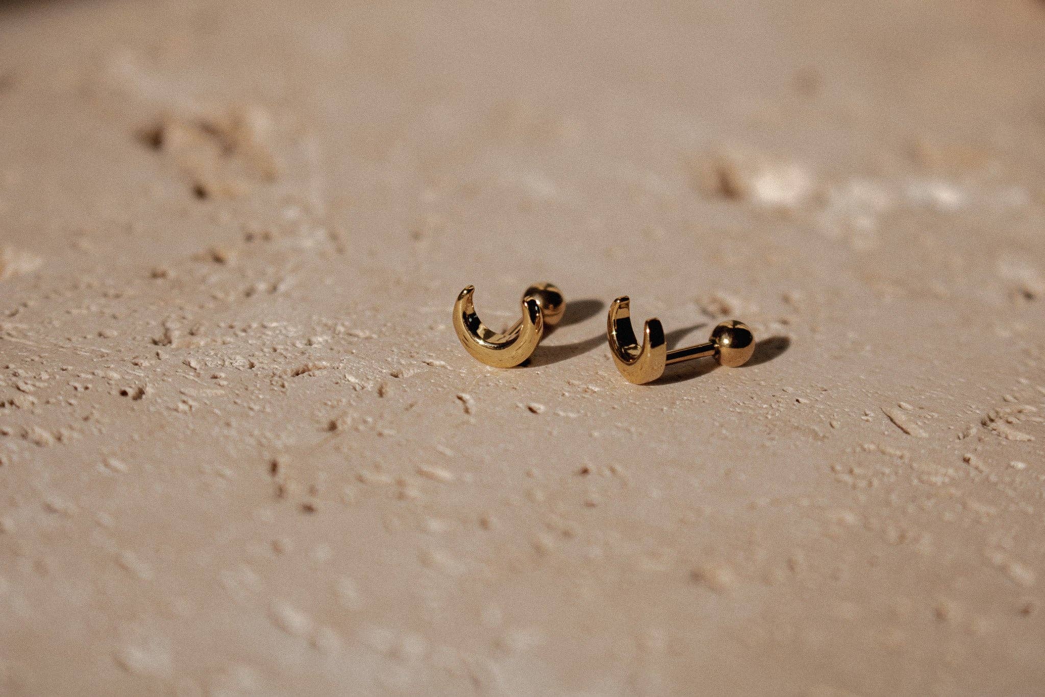 Black Sheep Jewelry - Wholesale Stud/Post Earrings - tiny moon studs2