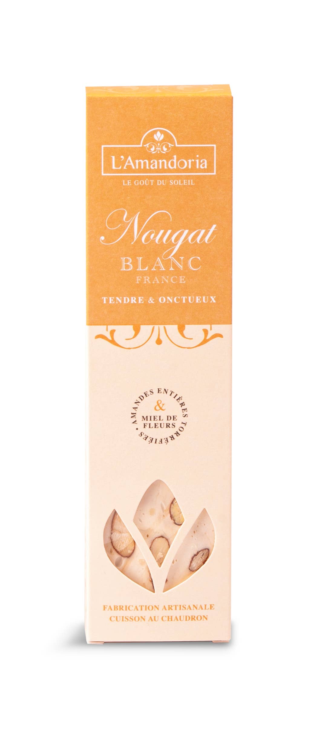 L'AMANDORIA - Wholesale Nougat - Classic White Nougat Bar 100g0