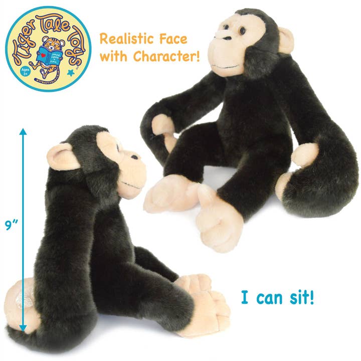 VIAHART Toy Co. - Wholesale Stuffed/Plush Toy - Kids & Baby - Chance the Chimpanzee | Stuffed Animal Plush