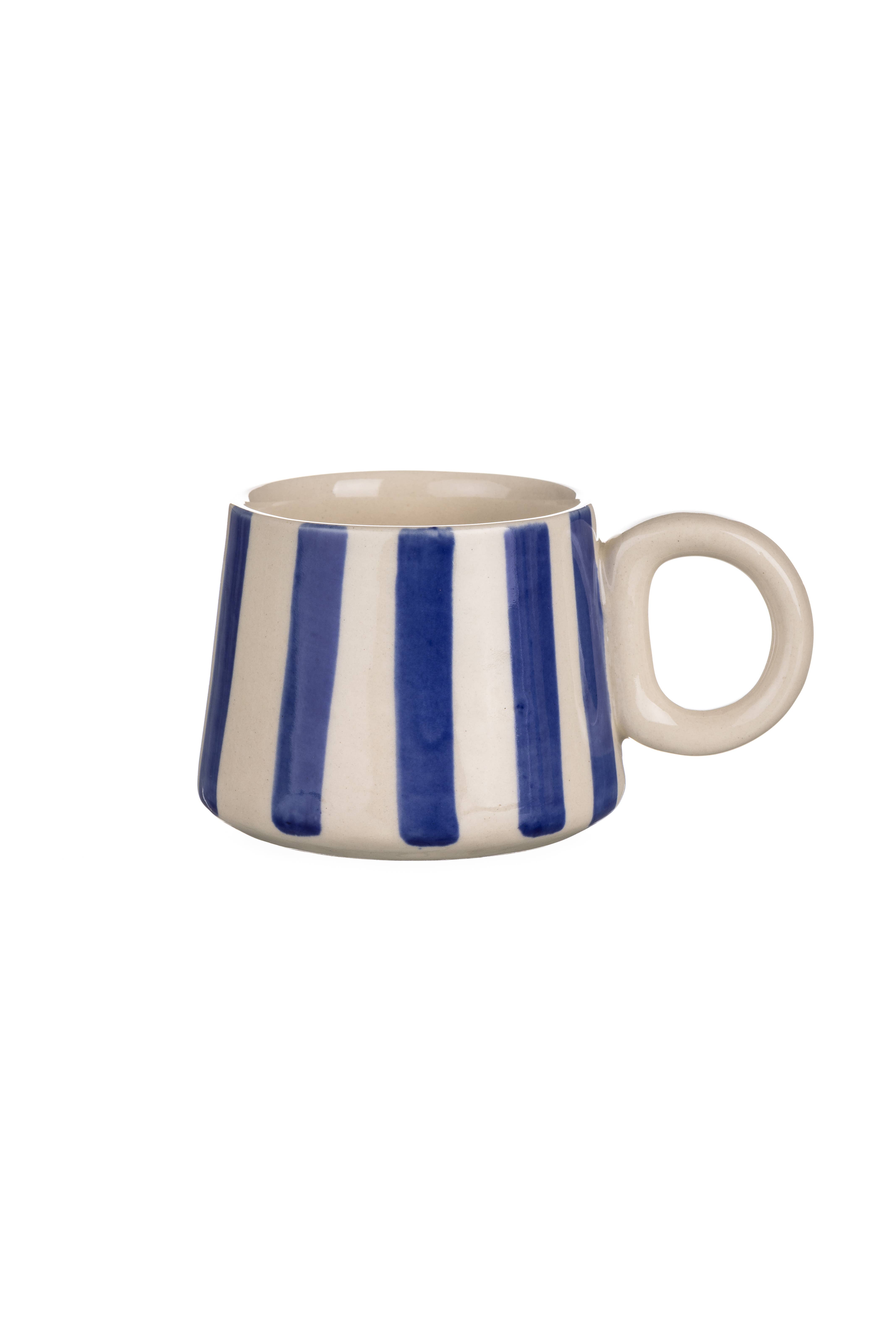 Shoeless Joe Ltd - Wholesale Coffee Mug - Breton Stripe Mug0