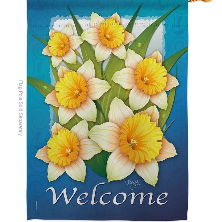 Two Group Flag Co – wholesale Flag – Daffodils Garden Floral Decor Flag1