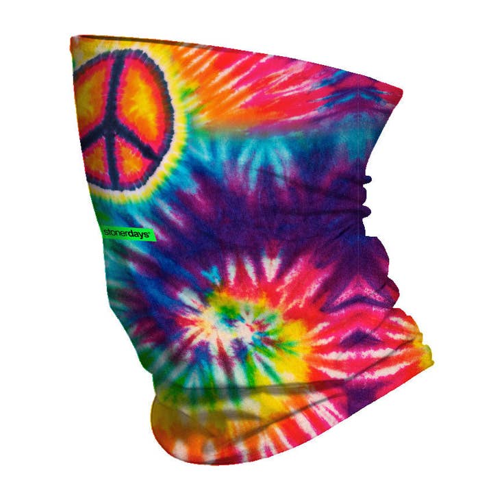 StonerDays Apparel - Wholesale Non-medical disposable mask - Tie Dye Peace Face Gaiter1