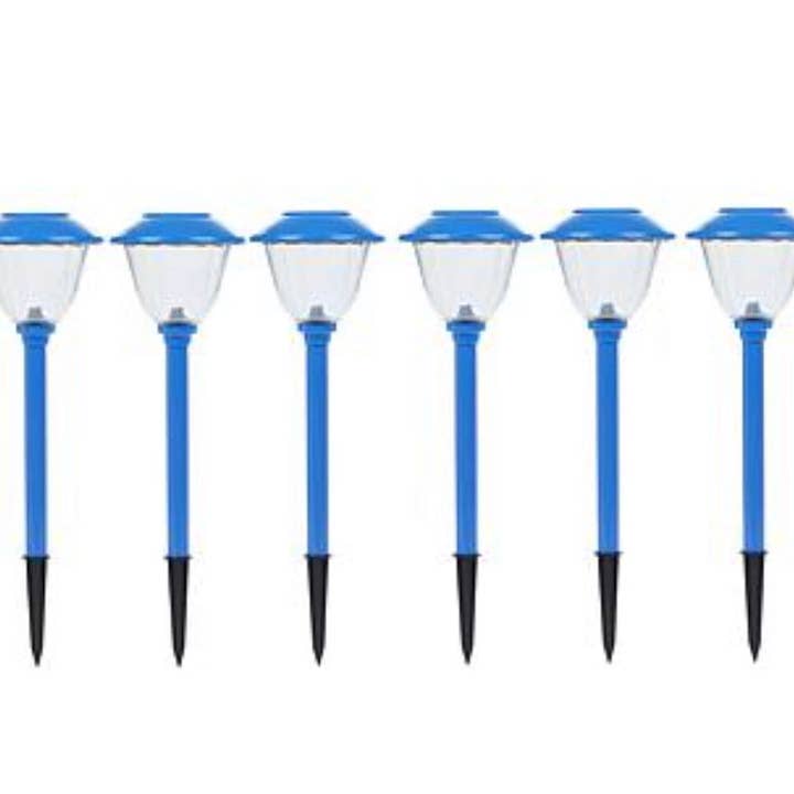 OutdoorSolarOutlet - Wholesale Outdoor/Lawn Light - NEW LED Energizer 8Pack Solar Pathoway Lights Outdoor-Stainless Steel(Blue)Waterproof