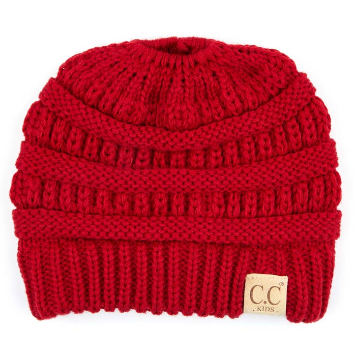 Truly Contagious - Wholesale Beanie - Kids - CC Kids Ponytail Beanie ( MB-847-KIDS )7