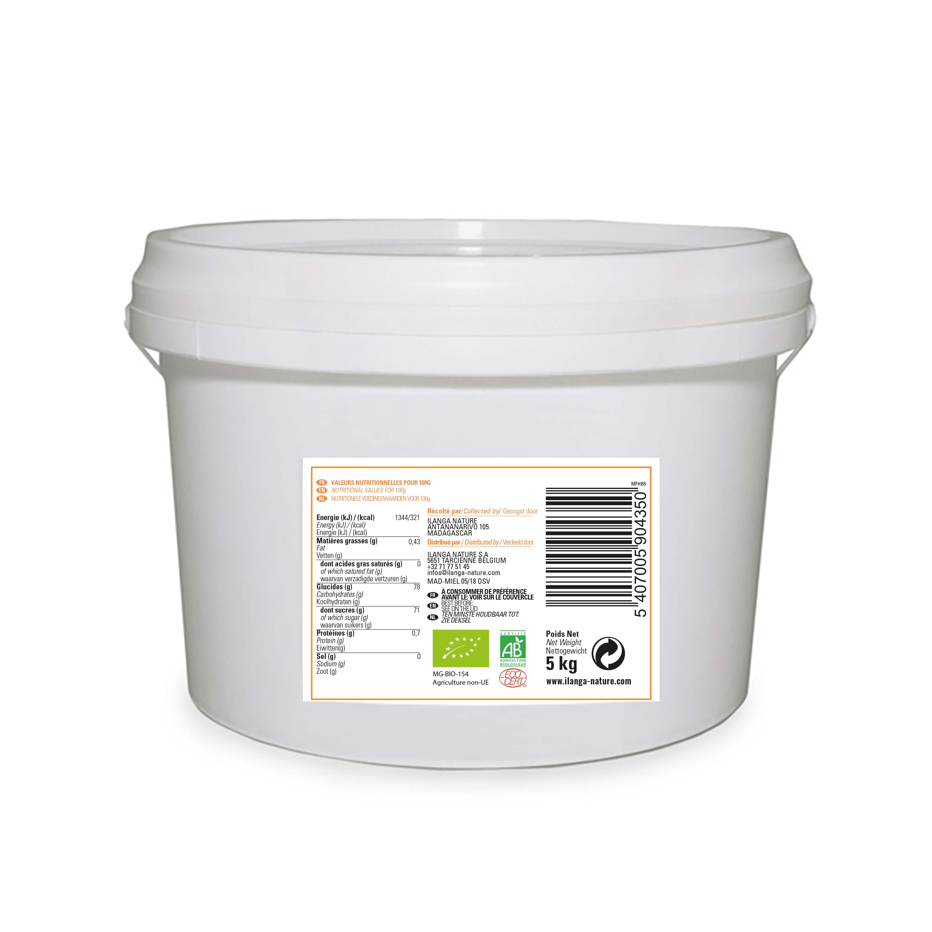 Ilanga Nature - Vendita all'ingrosso Miele - Miele Biologico della Foresta Pluviale 5 kg1