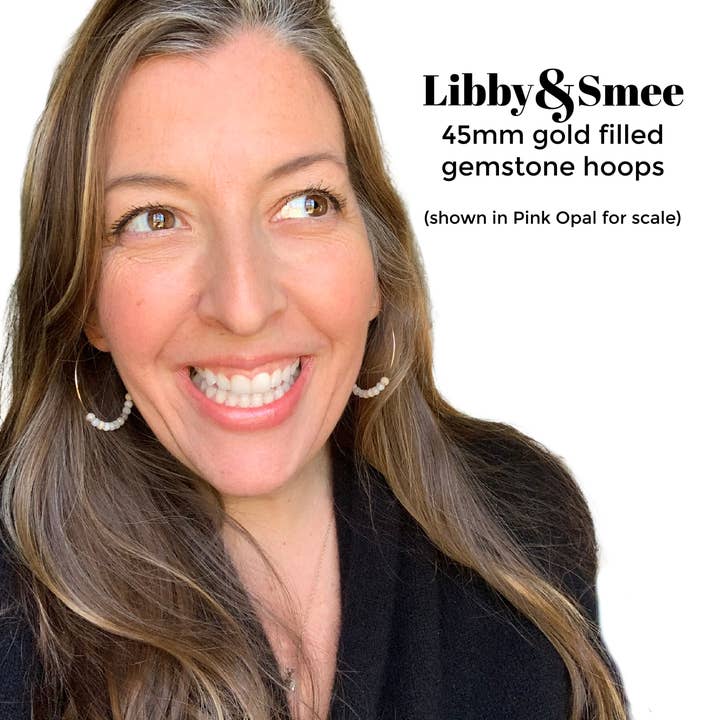 Libby & Smee - Vendita all'ingrosso Orecchini a cerchio - Orecchini a Cerchio in oro con grandi pietre preziose23