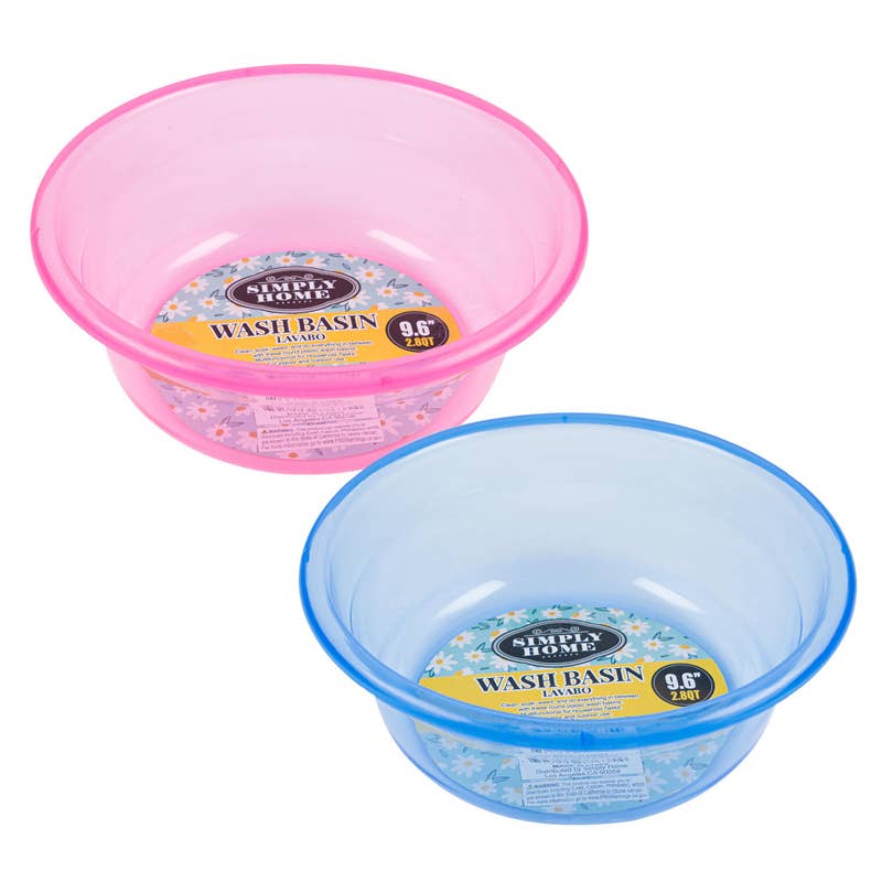 Deluxe Import Trading - Wholesale Bowl - Simply Home 2.8qt Wash Basin Assorted0