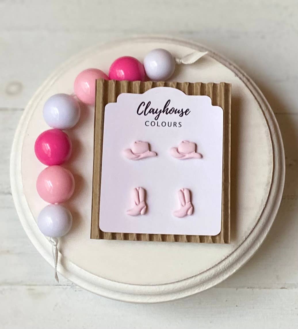 Clayhouse Colours - Wholesale Dangle Earrings - Pink Ghost & Pumpkin Earrings7