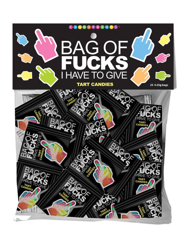 Bag of Fucks I Have to Give, Bag of 25 for wholesale by Little Genie Productions
