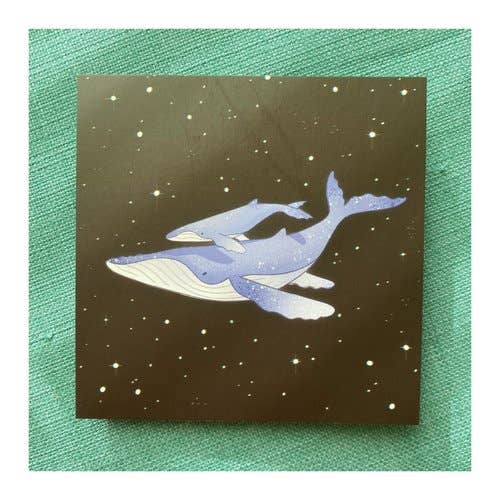 Sydney Warnes - Vente Affiche d'art - Impression de carte postale sur les baleines à bosse1