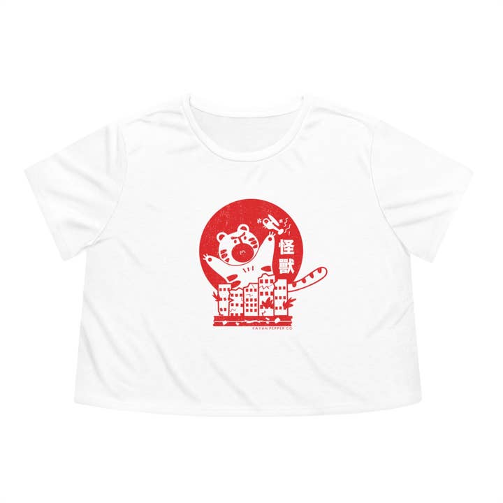 Kay-zilla - T-shirt Curto para Mulher por atacado de Kayan Pepper Co.