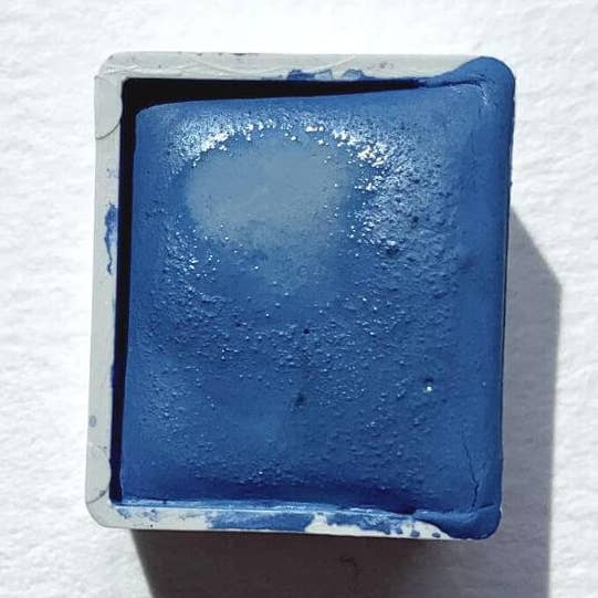 Handmade watercolor - Georgia blue for wholesale by LA NOUVELLE VAGUE COULEURS