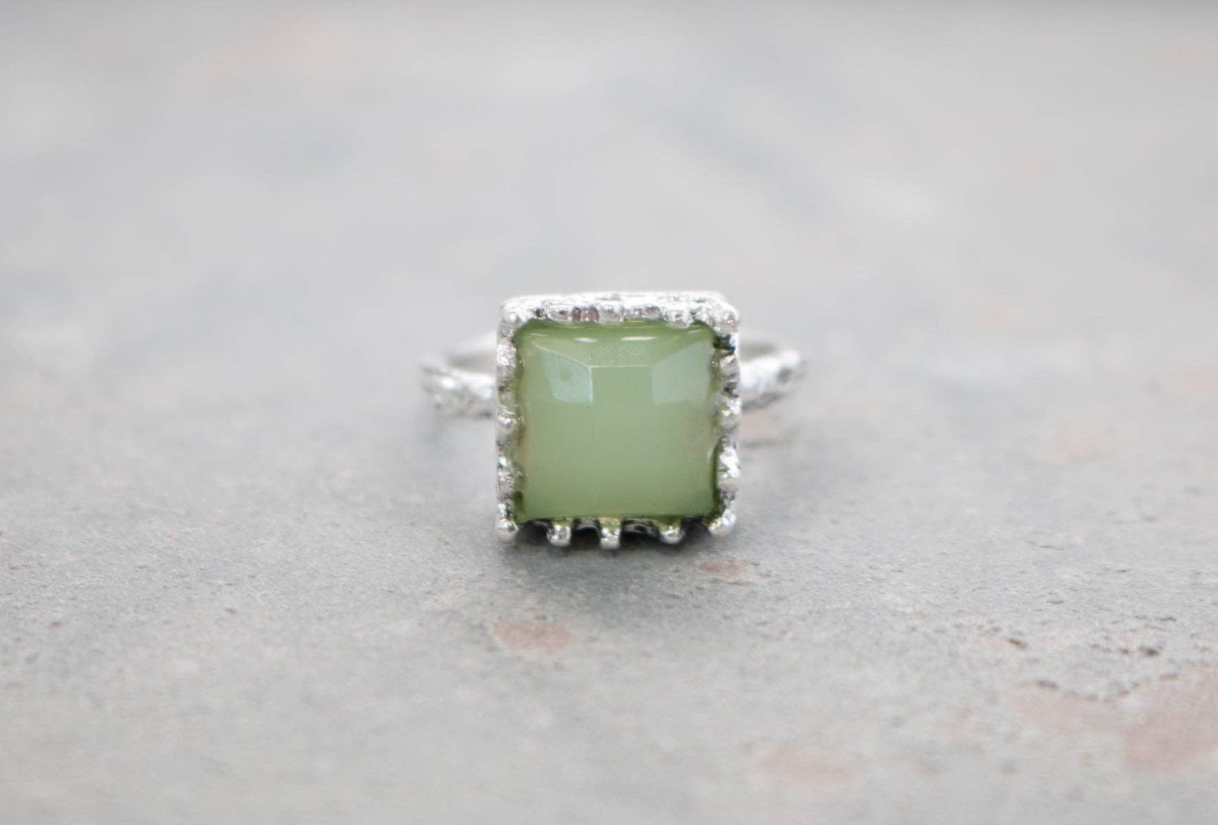 Hipster Row - Vente Bague de cocktail/de cérémonie - bague pierre de lune vintage2