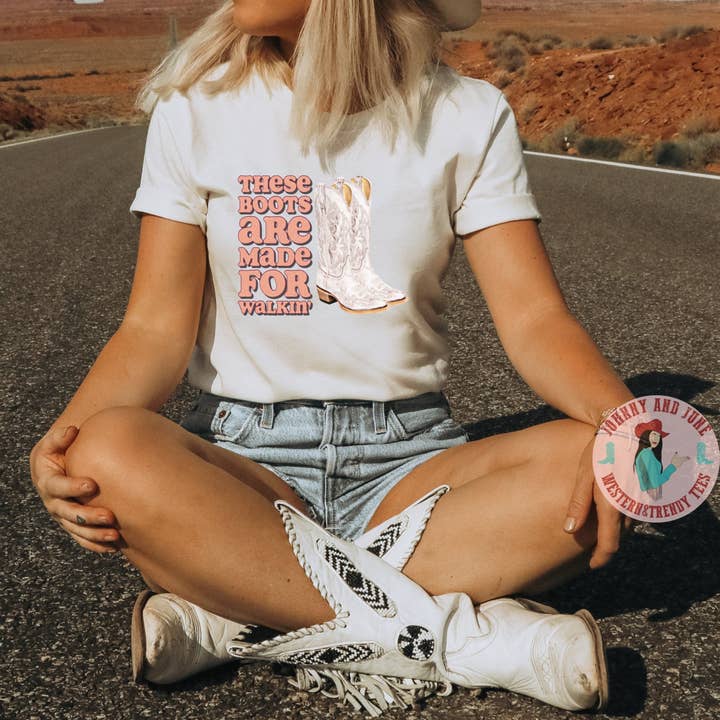 These Boots Are Made For Walking Shirt for wholesale by Riley Mae Studio