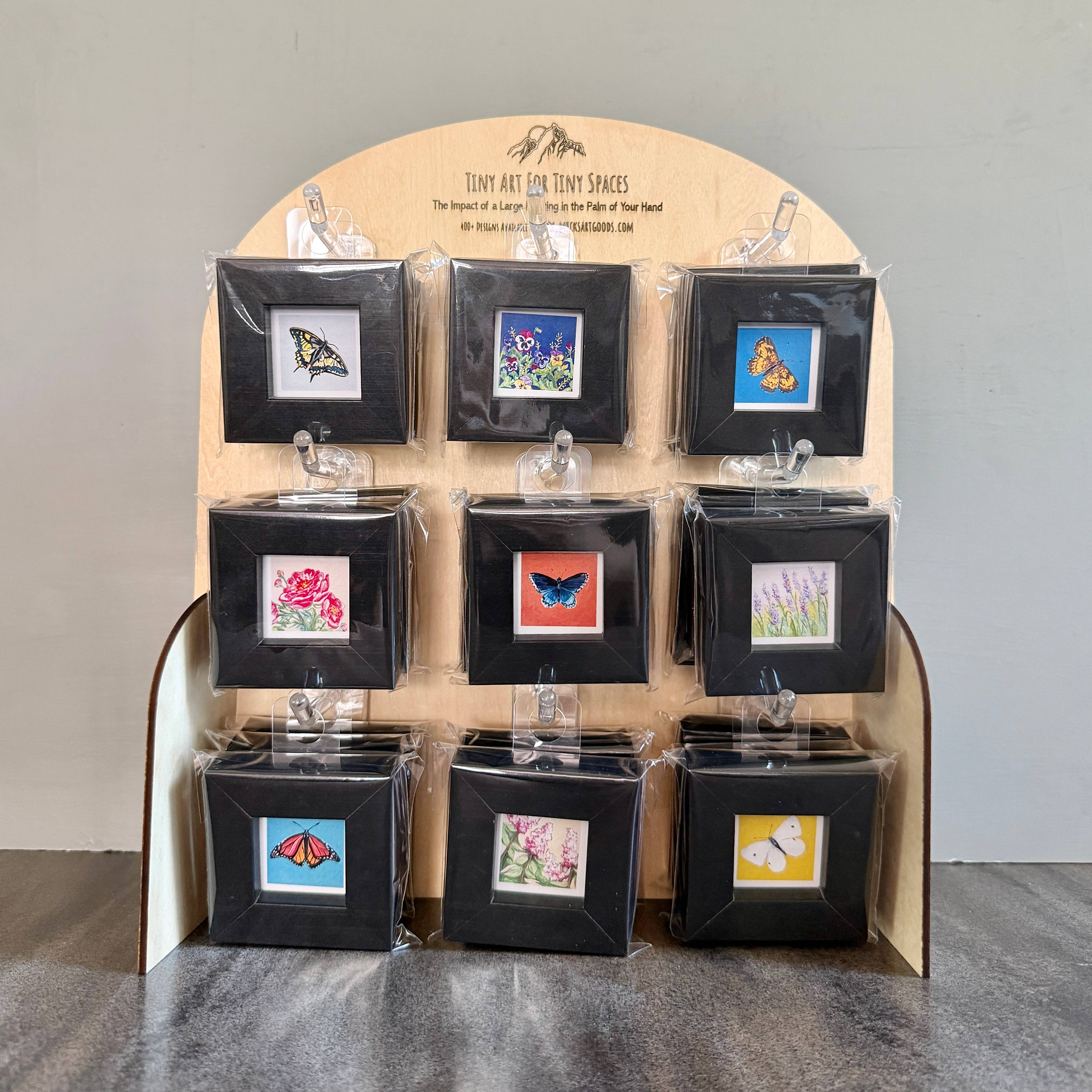 Mick's Art Goods - Wholesale Retailer Display - Accessories - Wooden Display for Tiny Art(Add-on)0