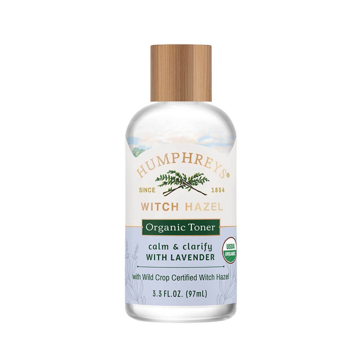 KT Supply - Wholesale Facial Toner - Humphreys Witch Hazel Organic Toner Lavender - 3.3 fl oz0