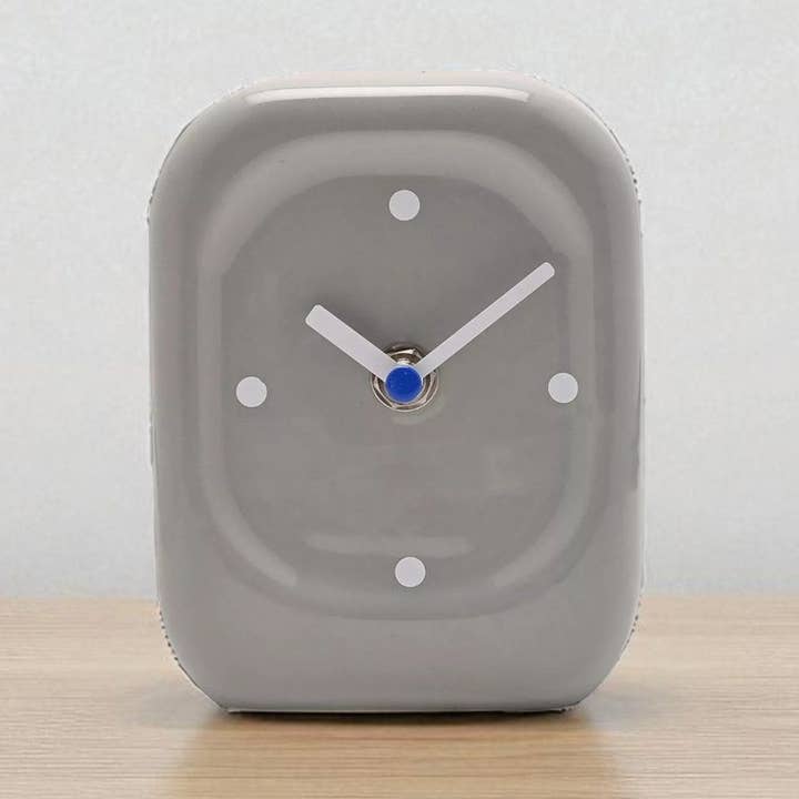 Interval Porcelain Desk Clock - Grey for wholesale by WIDDOP and Co. US