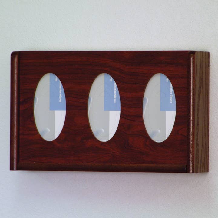 Suporte para Caixa de Luvas/Lenços com 3 Bolsos - Oval 104235 por atacado de FIXTUREDISPLAYS