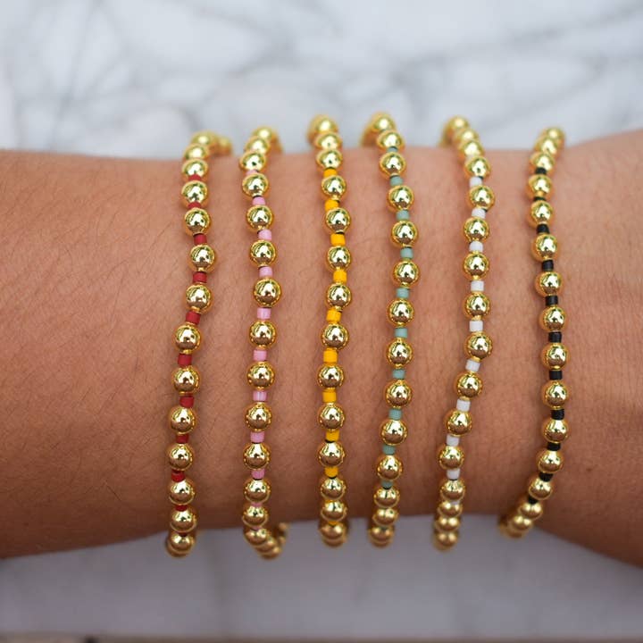 Boardwalk Beads – Engroshandel Perlearmbånd – Forgyldte armbånd